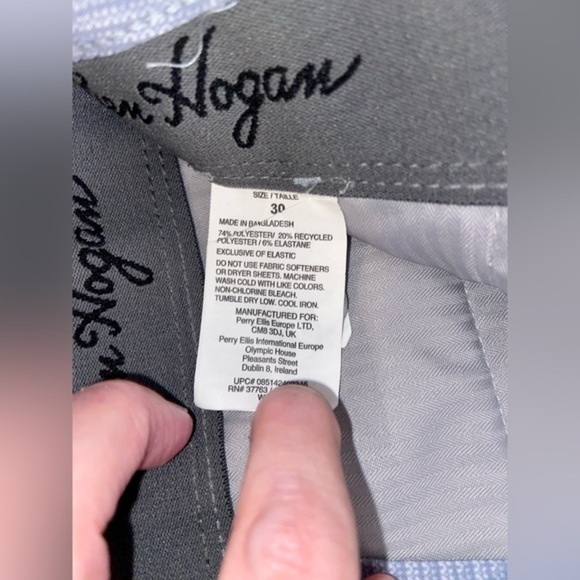 2/40$ Men’s Ben Hogan light gray blue stretchy golf shorts size 30 - Picture 6 of 8